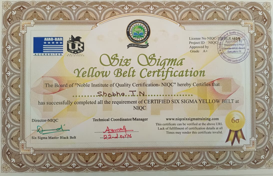 TAVAS Quality Certification